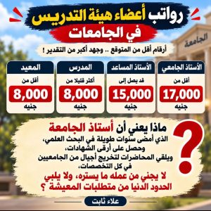 إعادة هيكلة رواتب أساتذة الجامعات