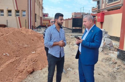 IMG 5688 إنشاء مدرسة كفر الأحرار وكيل تعليم الشرقية يتفقد إنشاء مدرسة كفر الأحرار ويوجه بسرعة الانتهاء من التشطيبات موقع في الجامعة
