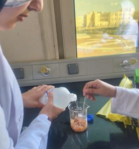 IMG 5730 جامعة بني سويف الأهلية من قشور الجمبري إلى مواد حيوية.. تجربة مبتكرة لطلاب جامعة بني سويف الأهلية موقع في الجامعة