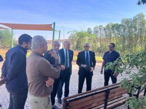 IMG 5997 جامعة جنوب الوادي الأهلية معاينة مواقع مقترحة لإنشاء عيادات خارجية وملاعب بجامعة جنوب الوادي الأهلية موقع في الجامعة