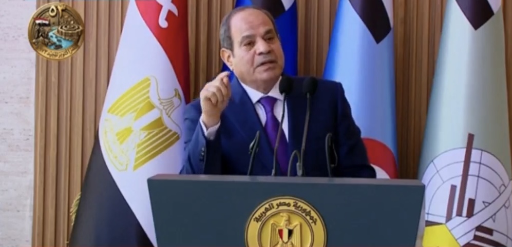 IMG 6595 الرئيس السيسي الرئيس السيسي: لن نسمح بالمساس بالسعودية.. وندعو لإيقاف الحرب موقع في الجامعة