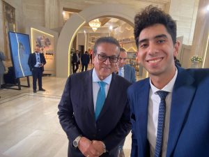 IMG 7435 طالبان من جامعة المنوفية الأهلية بحضور الرئيس السيسي.. طالبان من جامعة المنوفية الأهلية يشاركان في منتدى مصر 2026 موقع في الجامعة