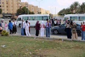 IMG 7719 جامعة العاصمة تجميل المداخل والميادين.. جامعة العاصمة تدعم خطط تطوير مدينة الشيخ زايد موقع في الجامعة