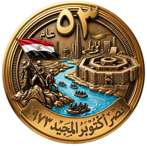 شعار الذكرى الثالثة والخمسين لنصر أكتوبر المجيد